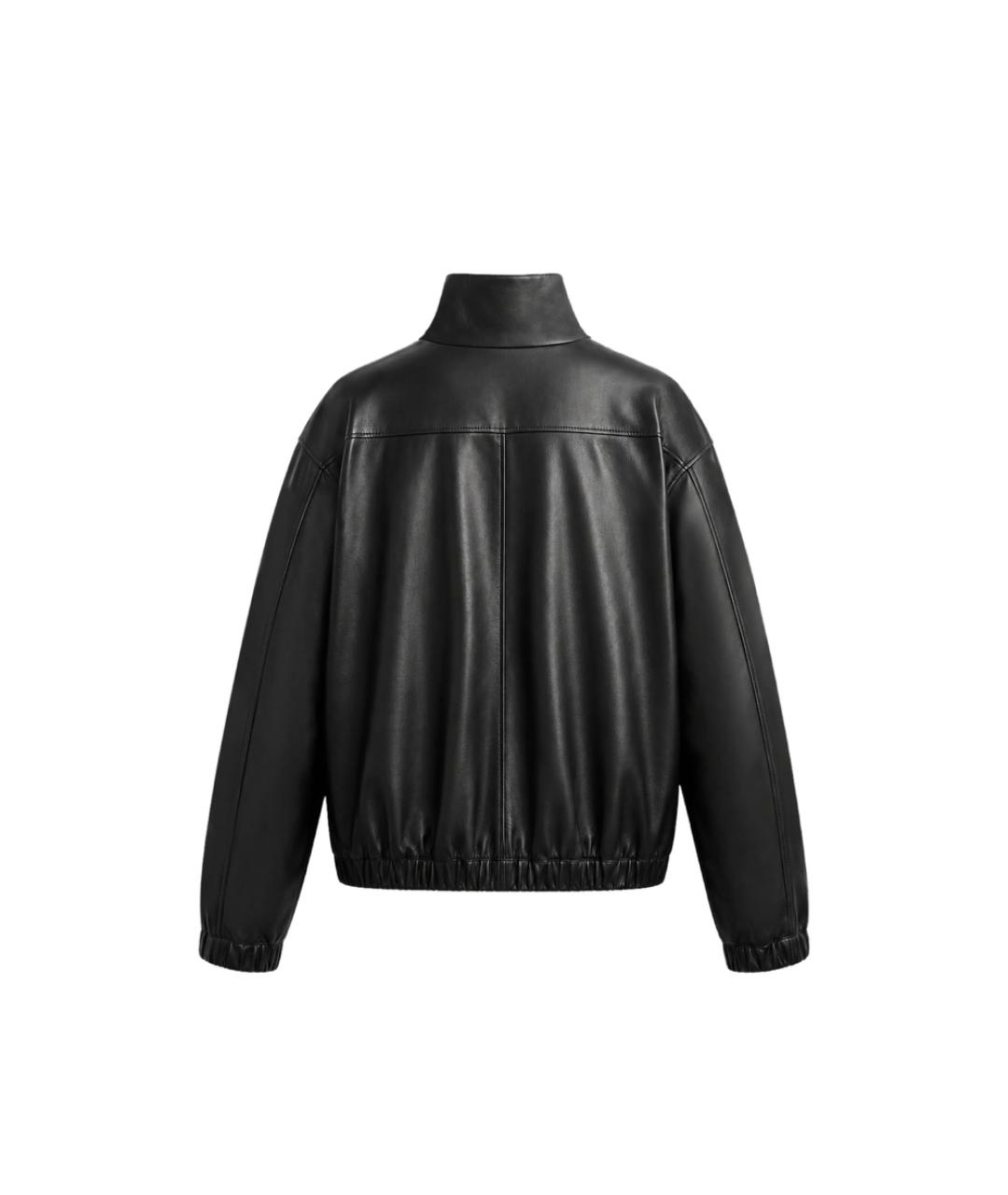 SAINT LAURENT Черная кожаная куртка, фото 2