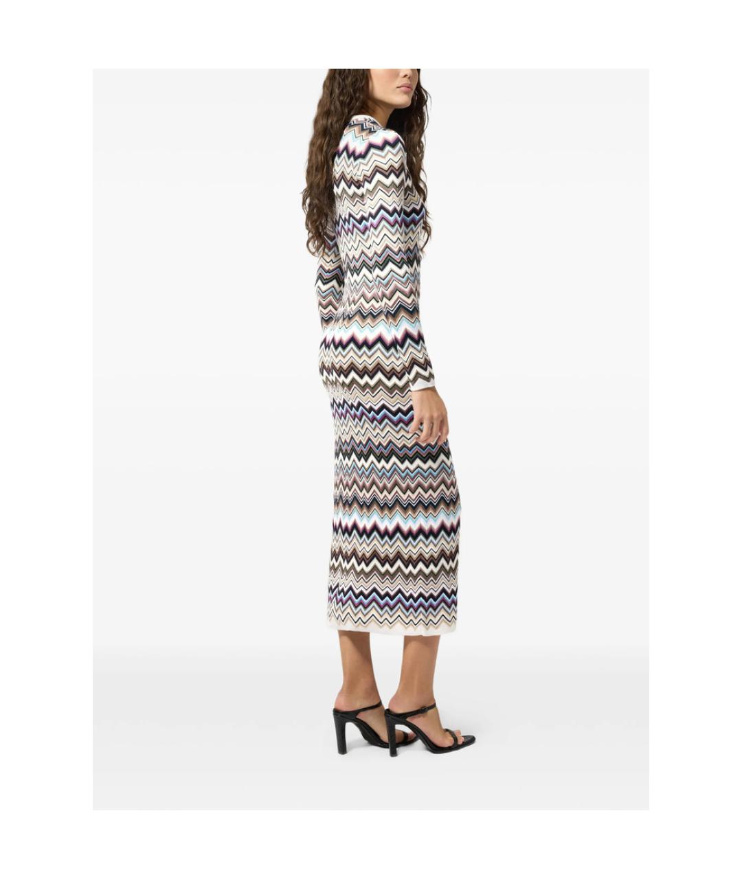 MISSONI Мульти вискозное повседневное платье, фото 3
