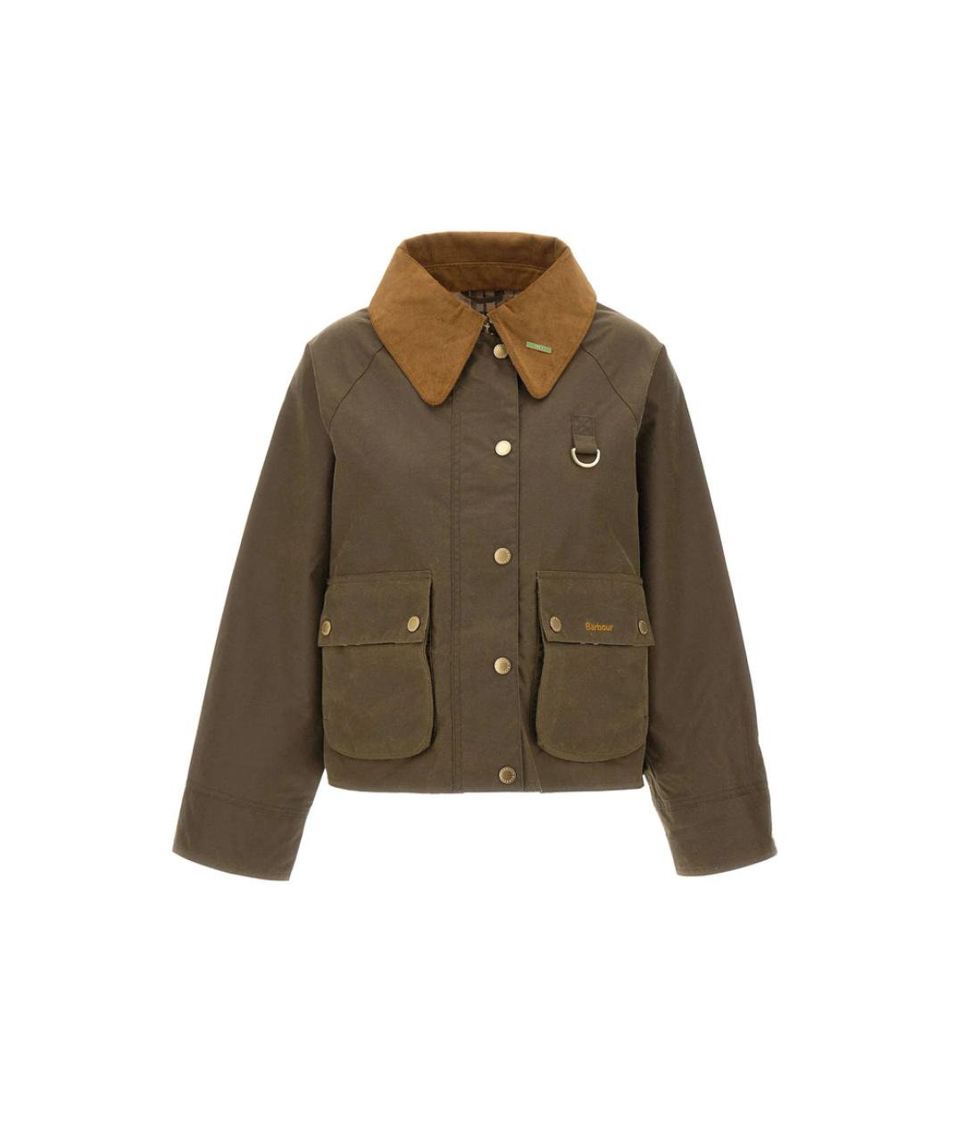 BARBOUR Коричневая полиэстеровая куртка, фото 1