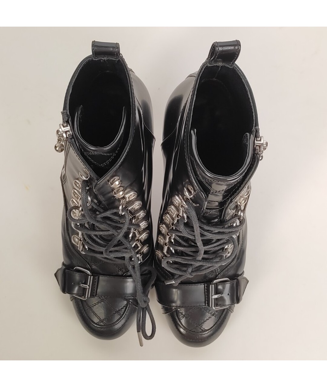 BALENCIAGA Черные кожаные ботильоны, фото 4
