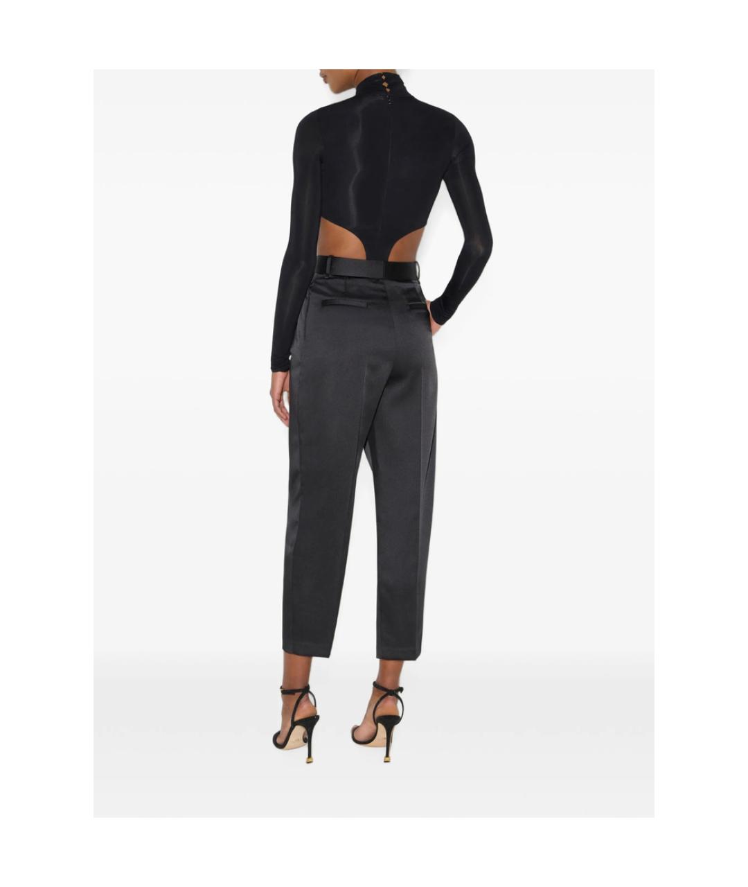 ELISABETTA FRANCHI Черное вискозное боди, фото 3