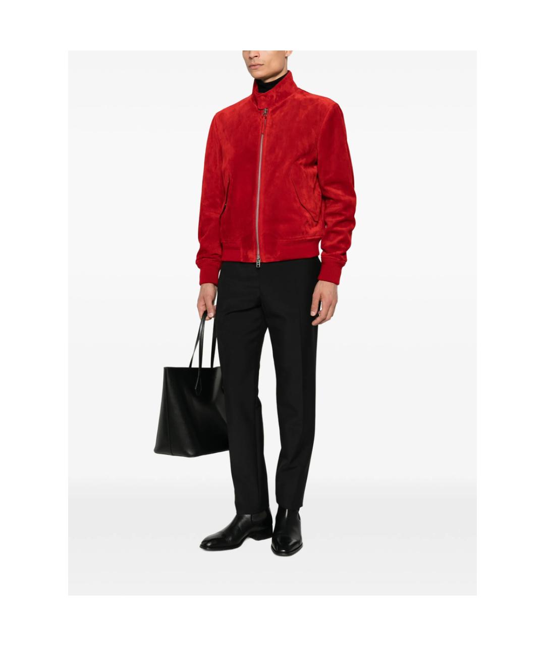TOM FORD Красная замшевая куртка, фото 5