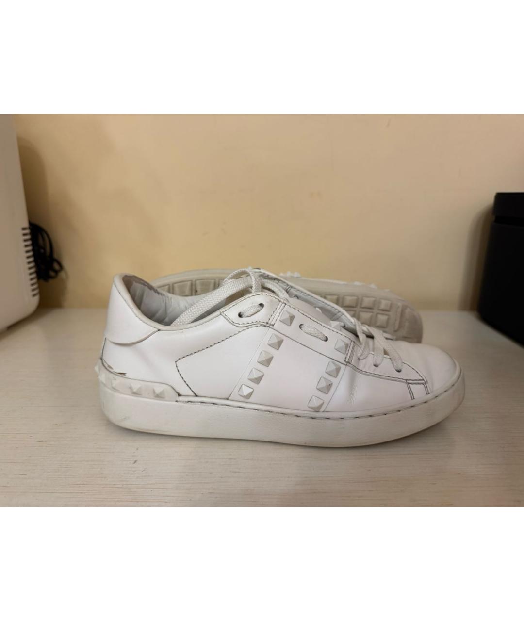 VALENTINO Белые кожаные кеды, фото 6