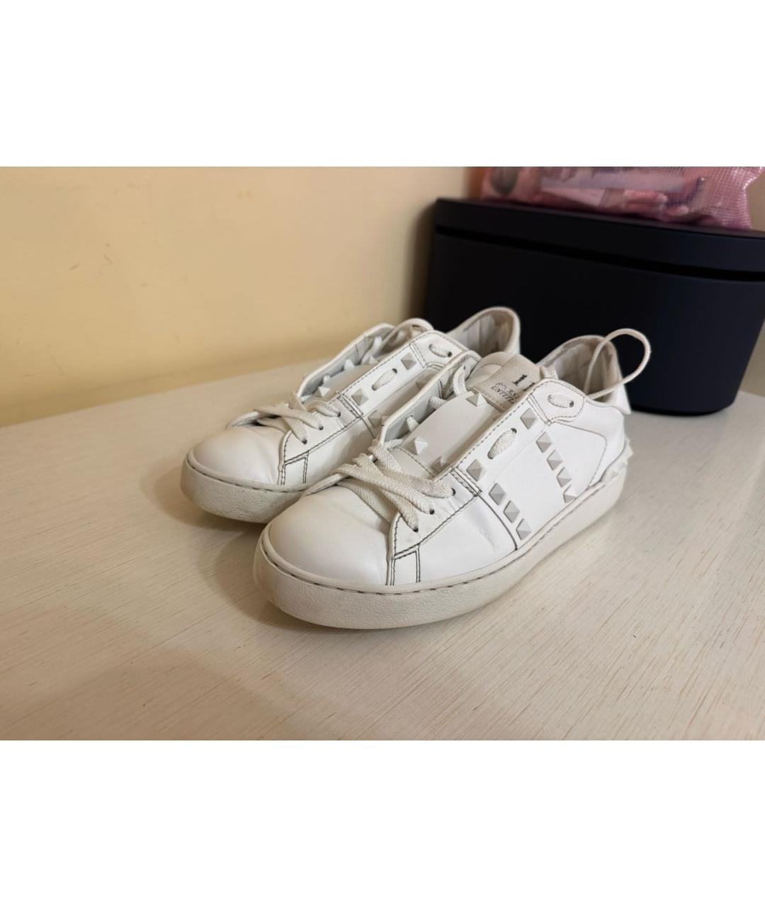 VALENTINO Белые кожаные кеды, фото 5