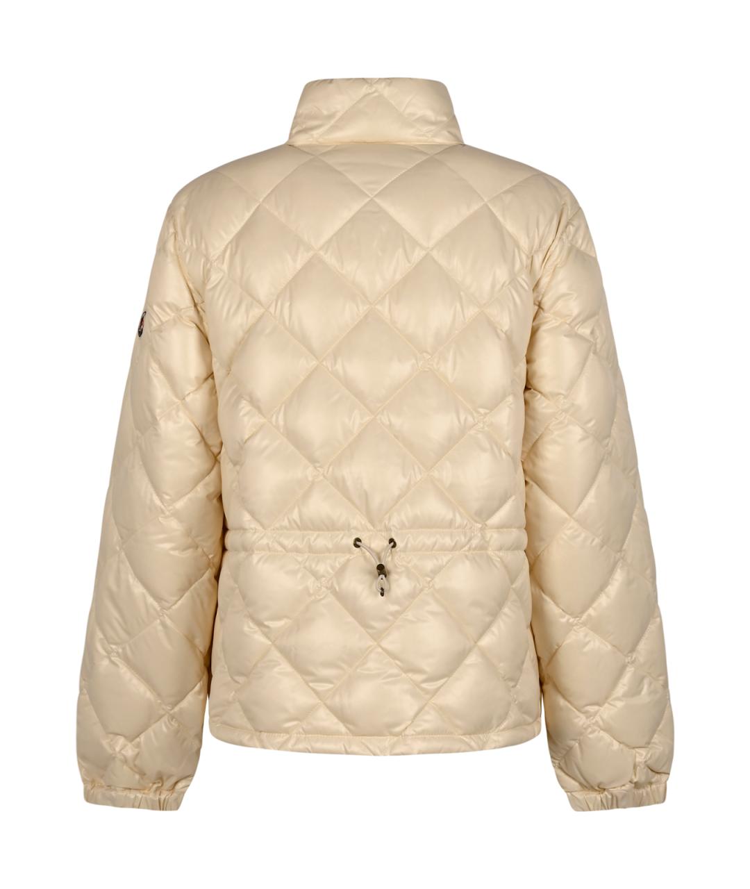 MONCLER Бежевая синтетическая куртка, фото 4