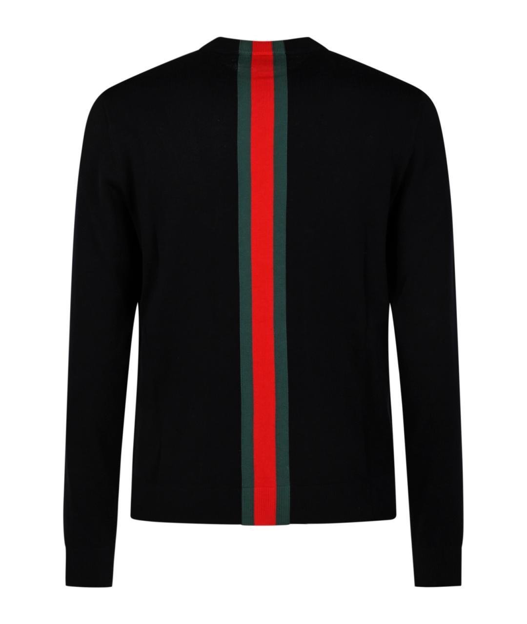 GUCCI Темно-синий хлопковый джемпер / свитер, фото 3