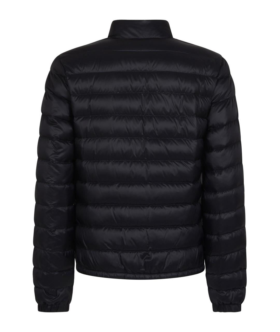 MONCLER Черный синтетический пуховик, фото 2