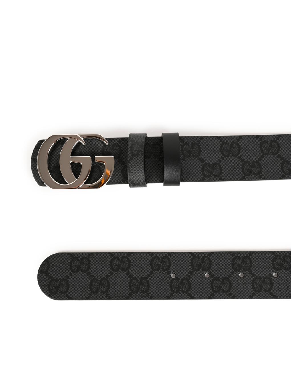 GUCCI Черный ремень, фото 2