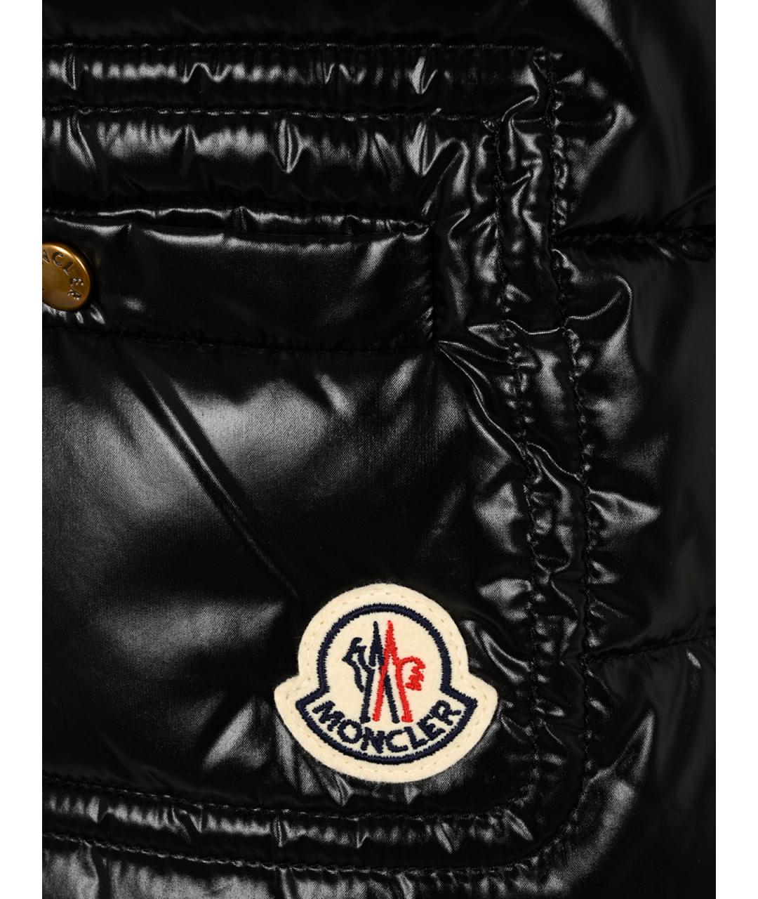 MONCLER Черный жилет, фото 3