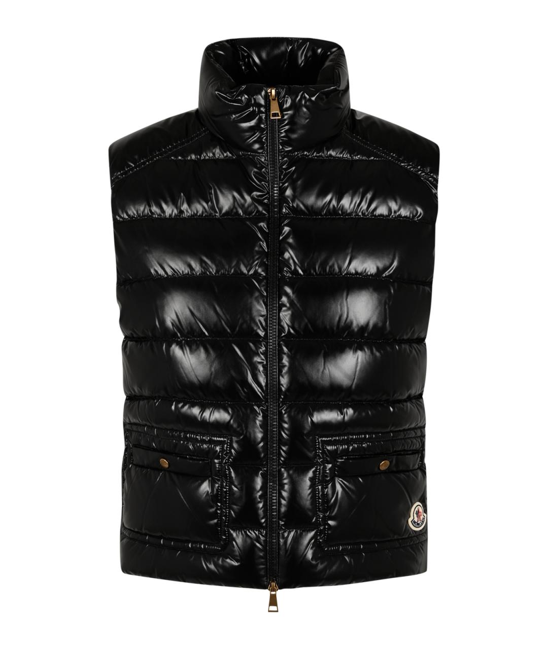 MONCLER Черный жилет, фото 1