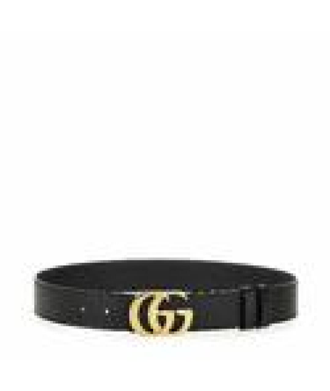 GUCCI Черный кожаный ремень, фото 3