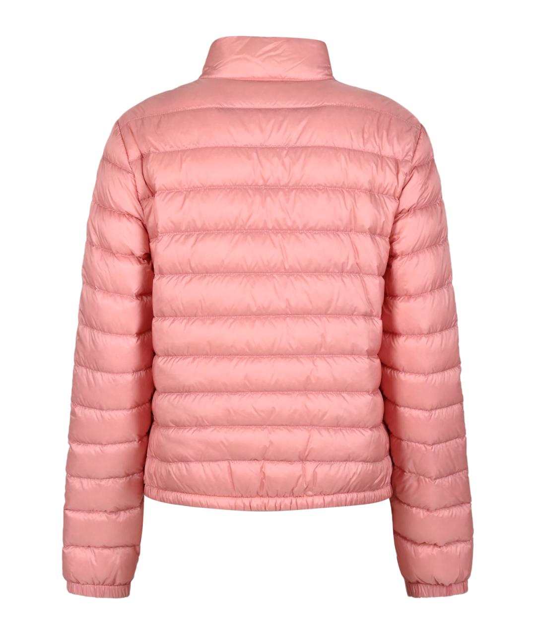 MONCLER Розовая полиамидовая куртка, фото 2
