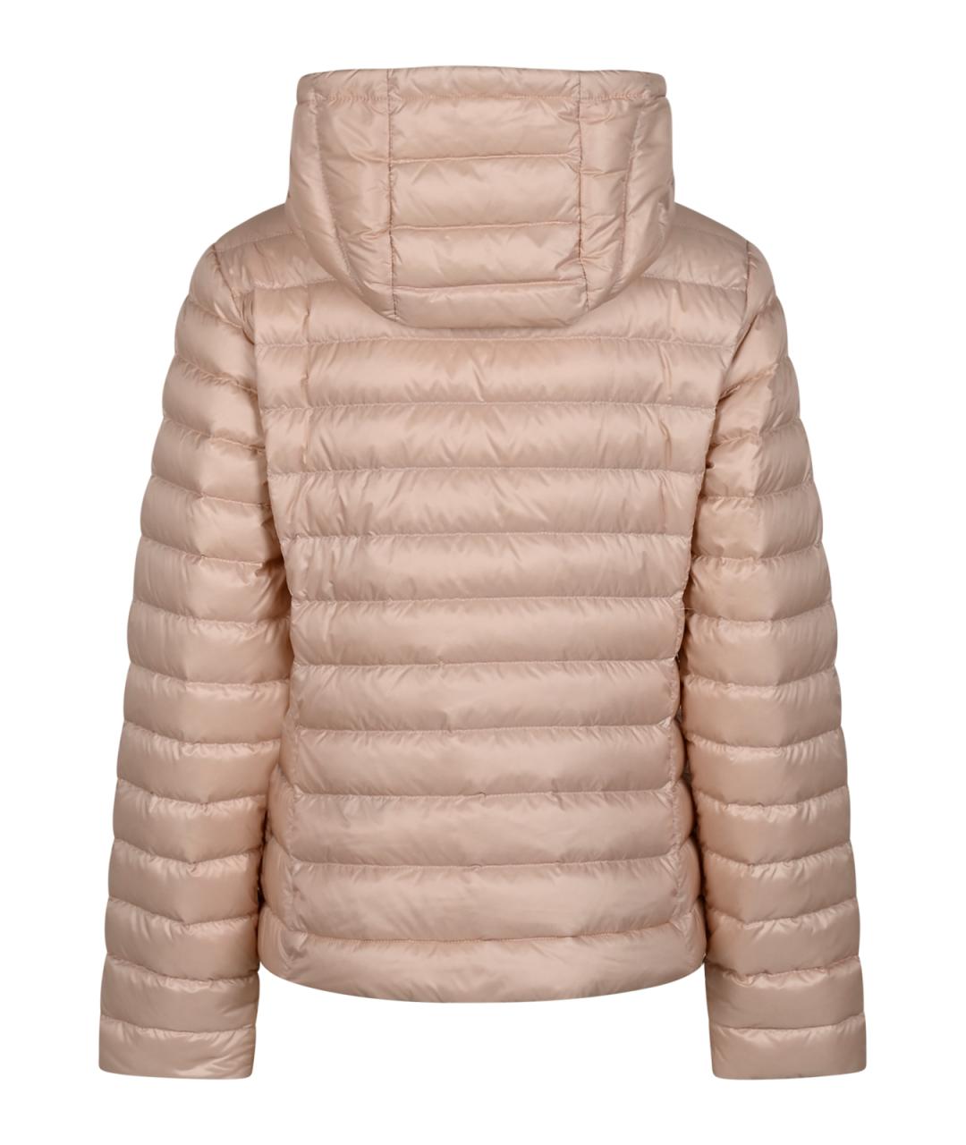 MONCLER Розовый полиамидовый пуховик, фото 2