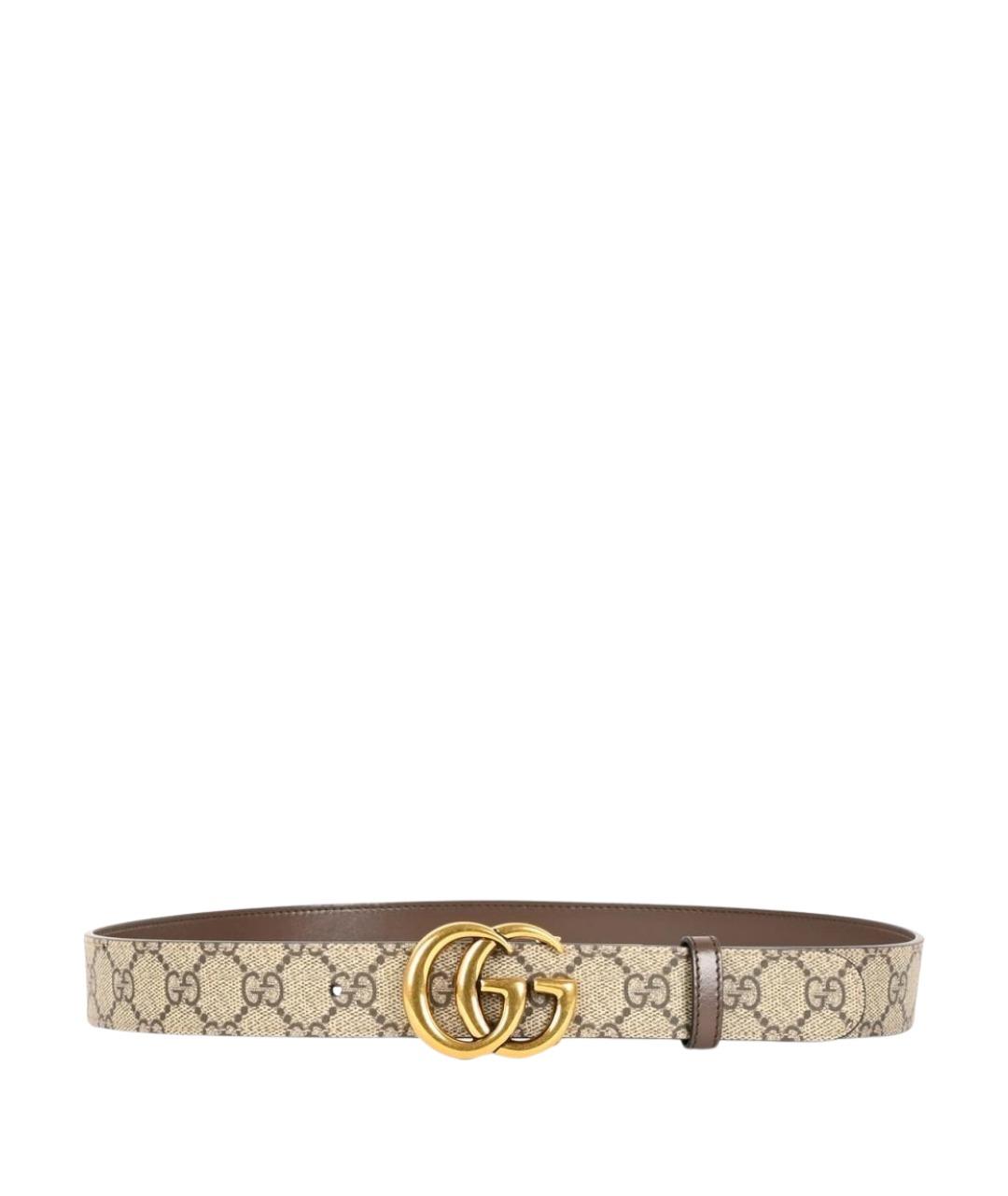 GUCCI Бежевый ремень, фото 1