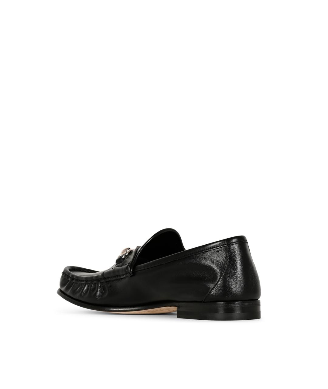 GUCCI Черные кожаные лоферы, фото 5