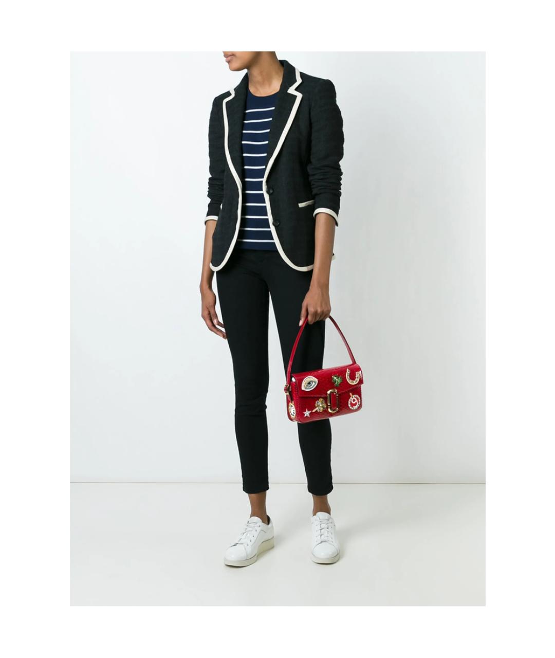 MARC BY MARC JACOBS Красная кожаная сумка через плечо, фото 2