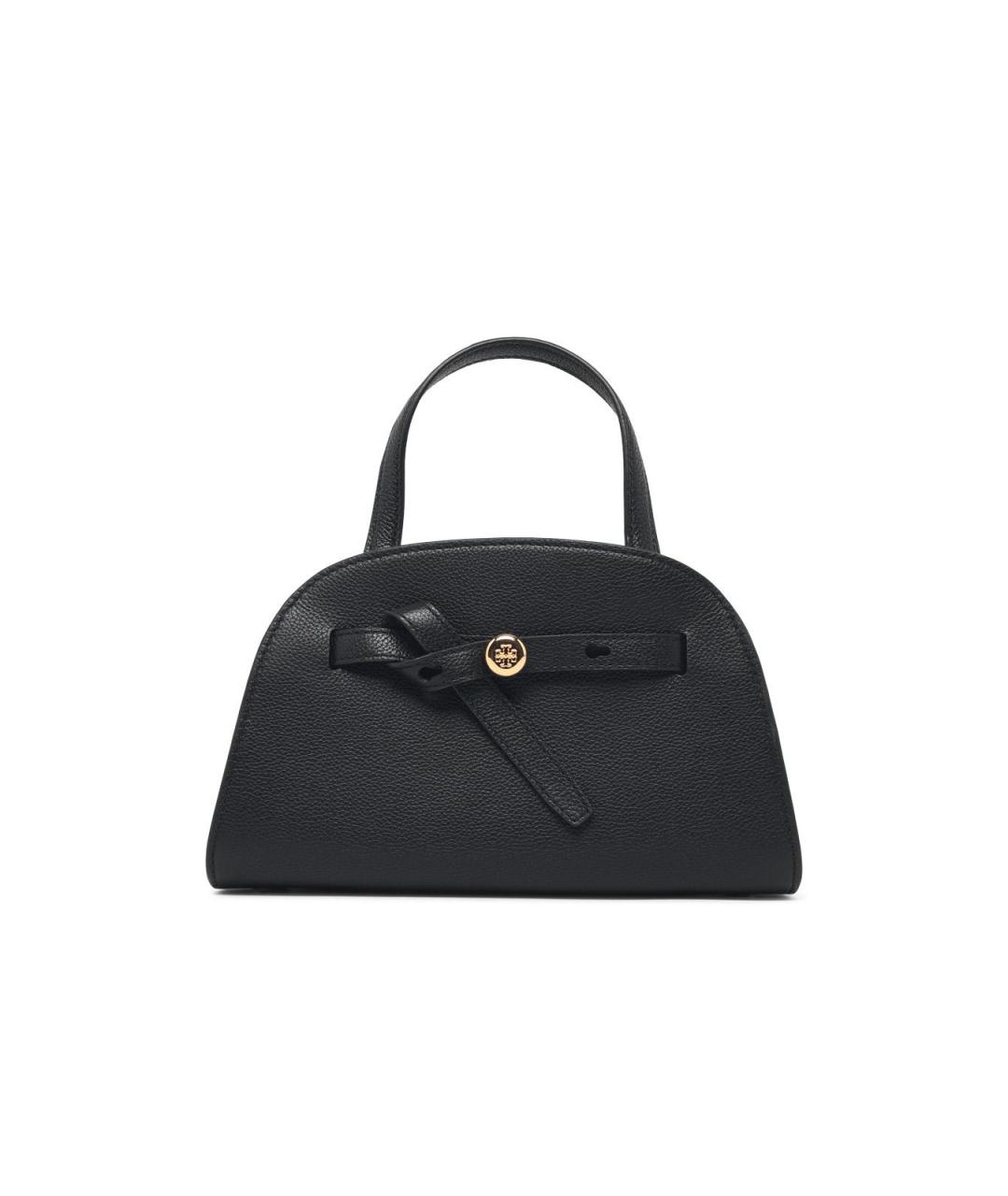 TORY BURCH Черная кожаная сумка тоут, фото 1