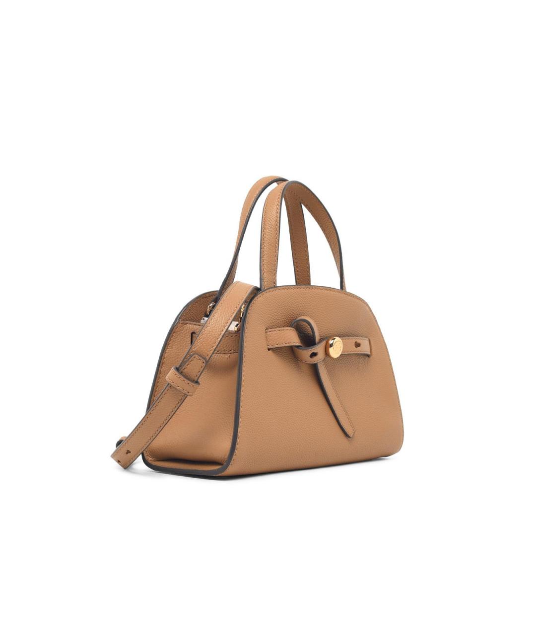 TORY BURCH Бежевая кожаная сумка тоут, фото 2