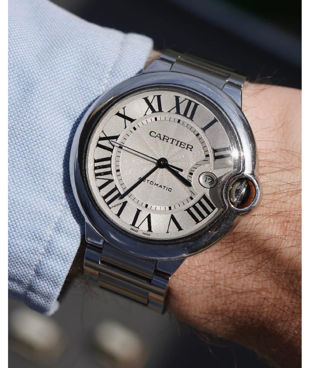 CARTIER Белые часы, фото 6