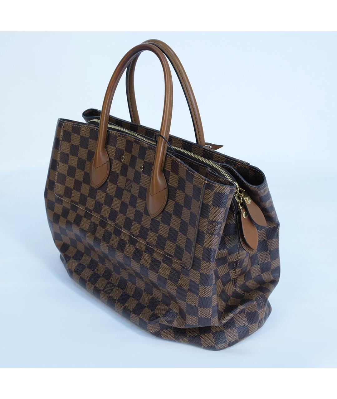 LOUIS VUITTON Коричневая канва сумка тоут, фото 4