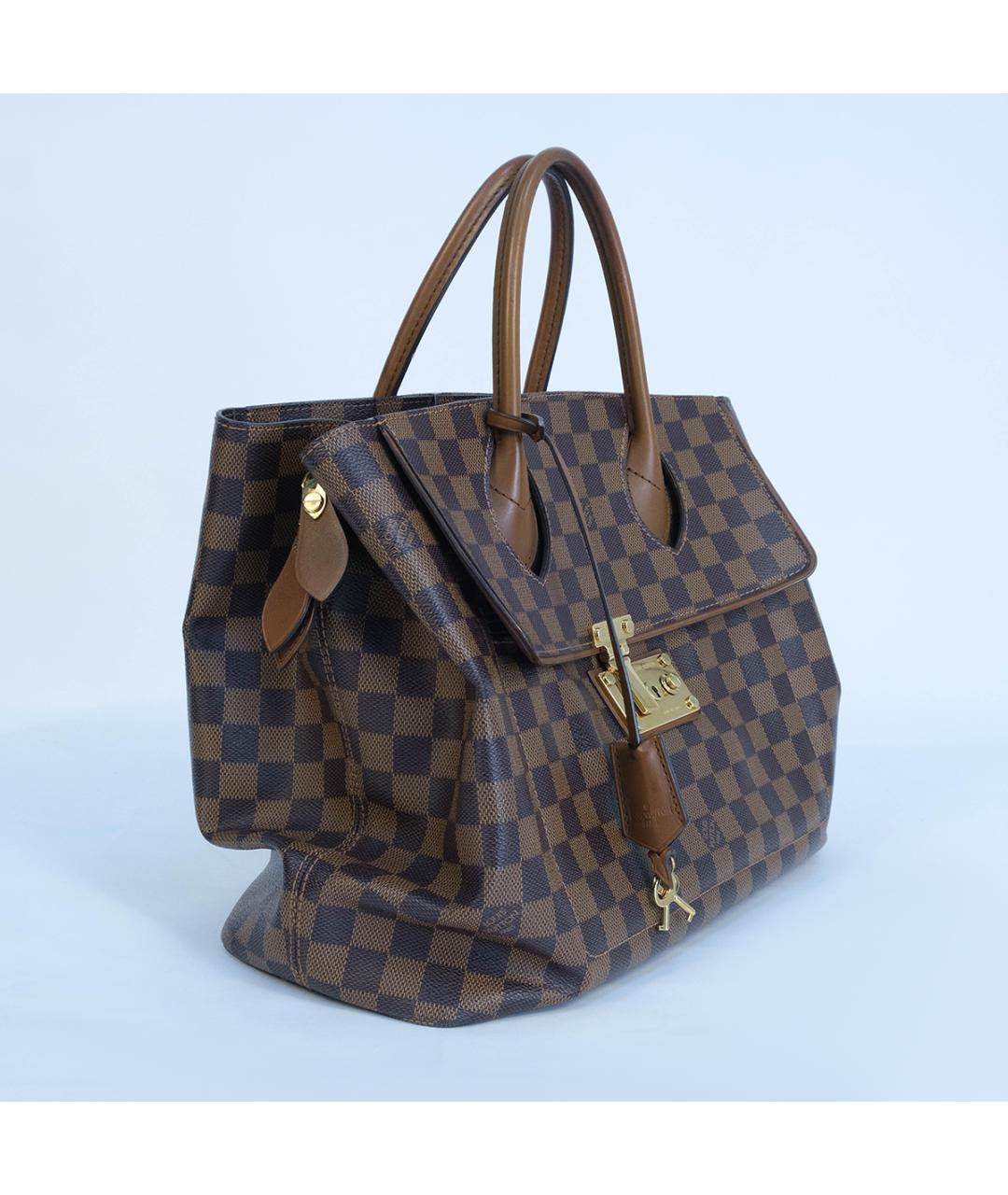 LOUIS VUITTON Коричневая канва сумка тоут, фото 3