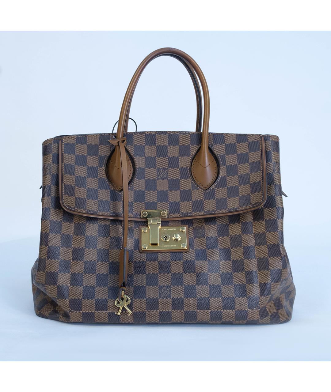 LOUIS VUITTON Коричневая канва сумка тоут, фото 2