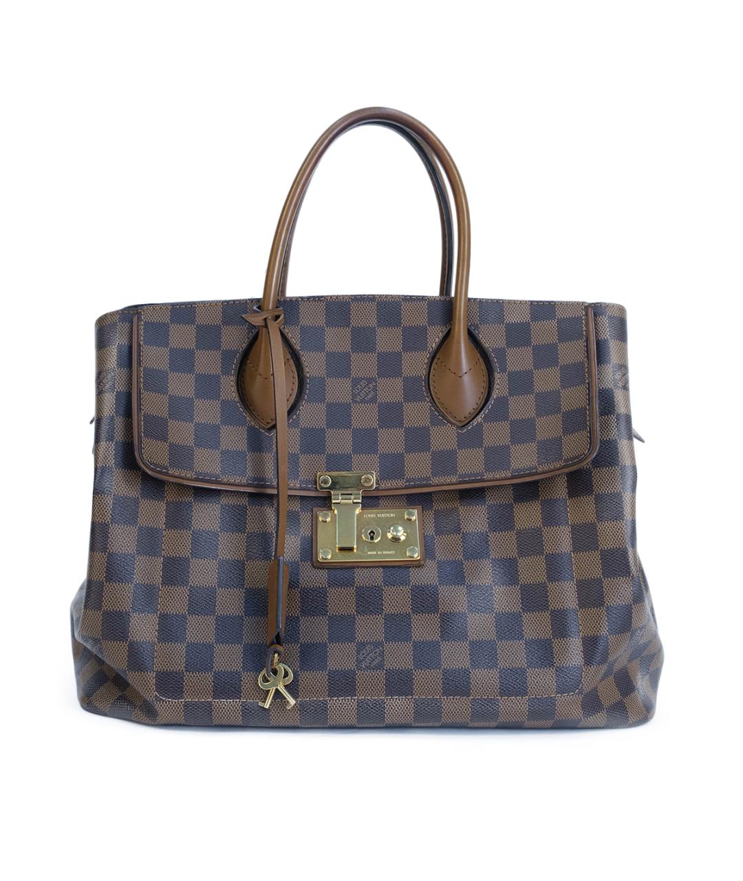 LOUIS VUITTON Коричневая канва сумка тоут, фото 7