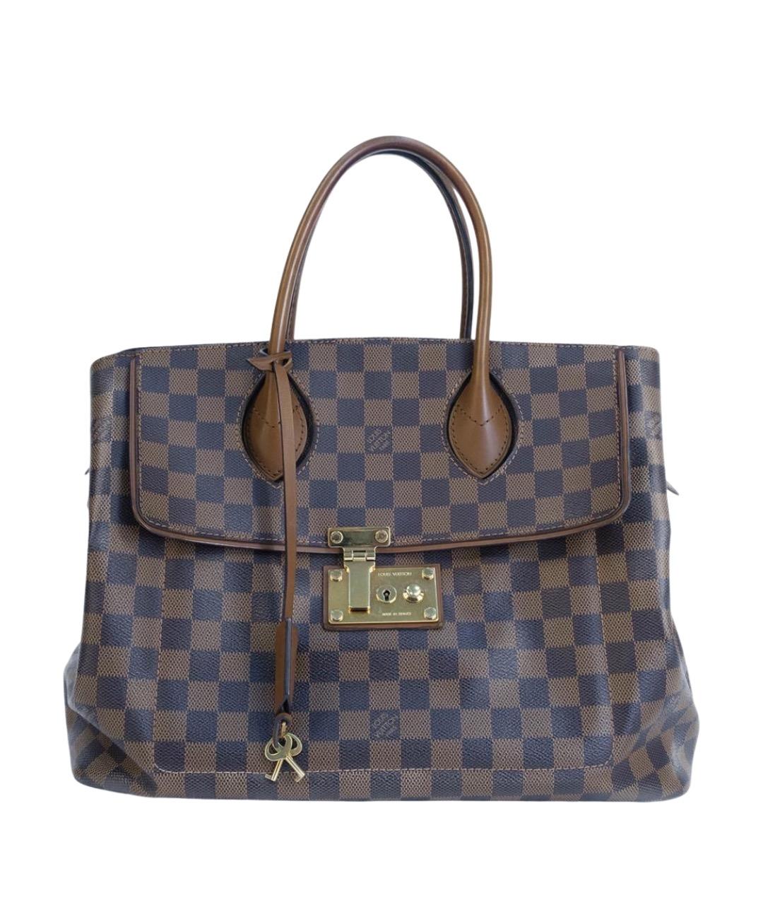 LOUIS VUITTON Коричневая канва сумка тоут, фото 1