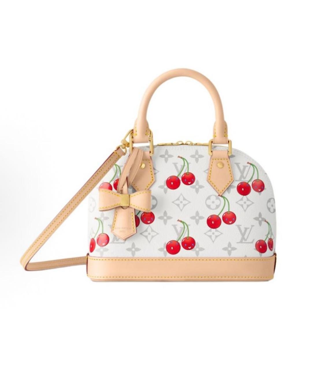 LOUIS VUITTON Бежевая канва сумка с короткими ручками, фото 8