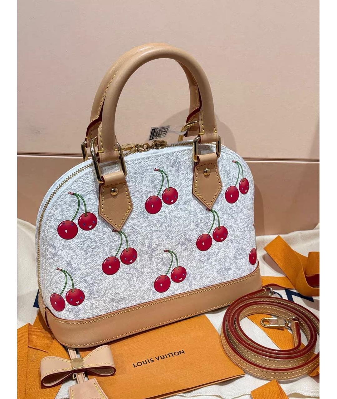 LOUIS VUITTON Бежевая канва сумка с короткими ручками, фото 3