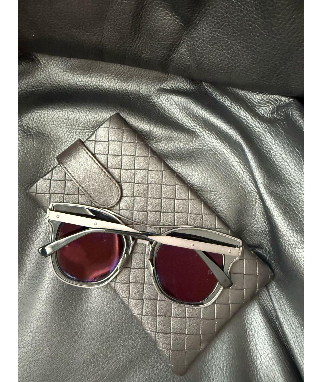 BOTTEGA VENETA Металлические солнцезащитные очки, фото 4
