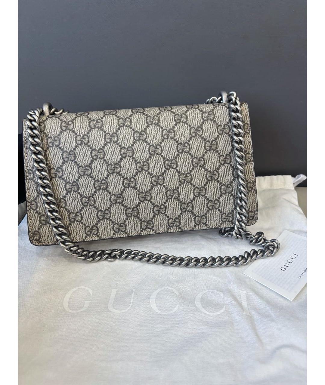 GUCCI Бежевая канва сумка через плечо, фото 4