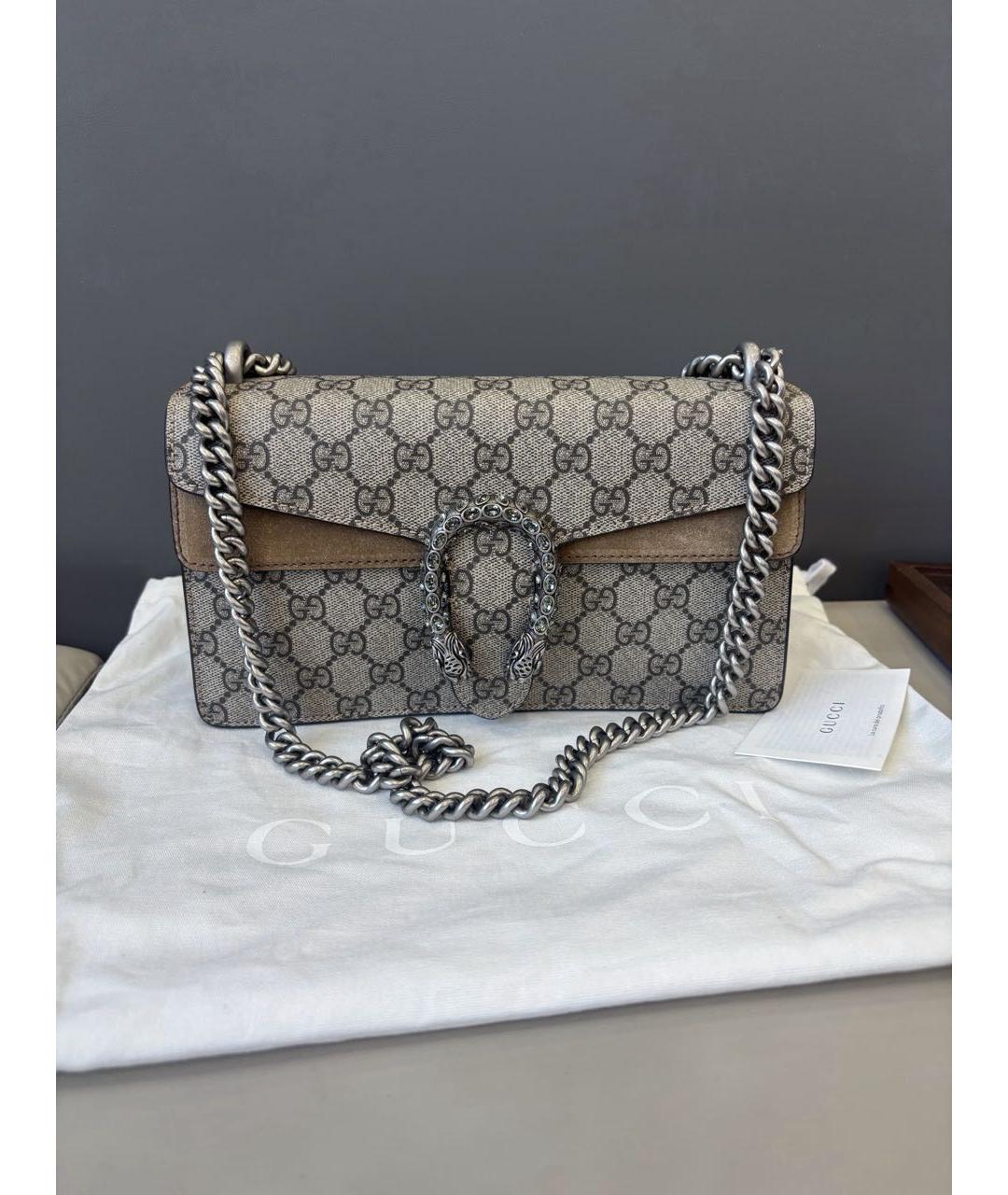 GUCCI Бежевая канва сумка через плечо, фото 8
