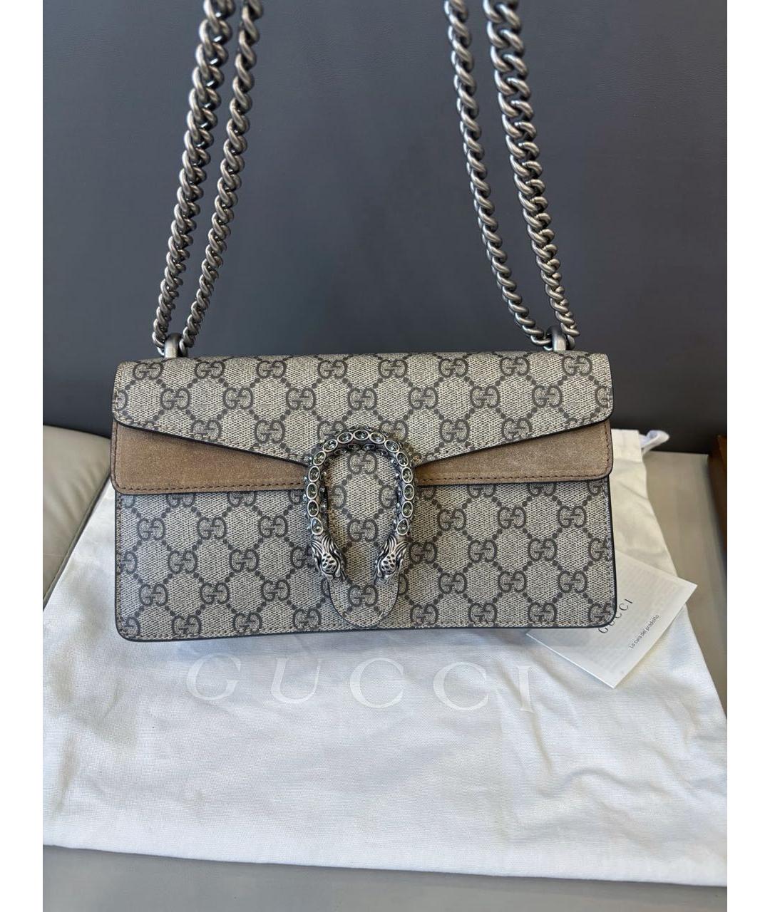 GUCCI Бежевая канва сумка через плечо, фото 2