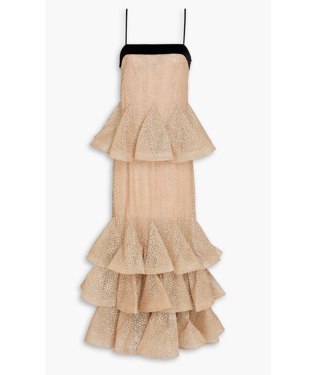 ZIMMERMANN Бежевое вискозное коктейльное платье, фото 6
