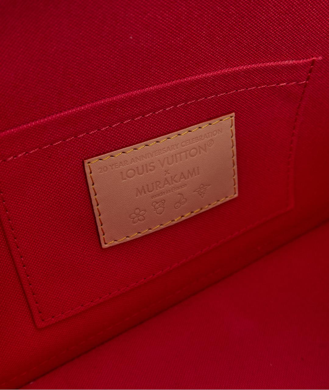 LOUIS VUITTON Белая сумка с короткими ручками из канвы, фото 5