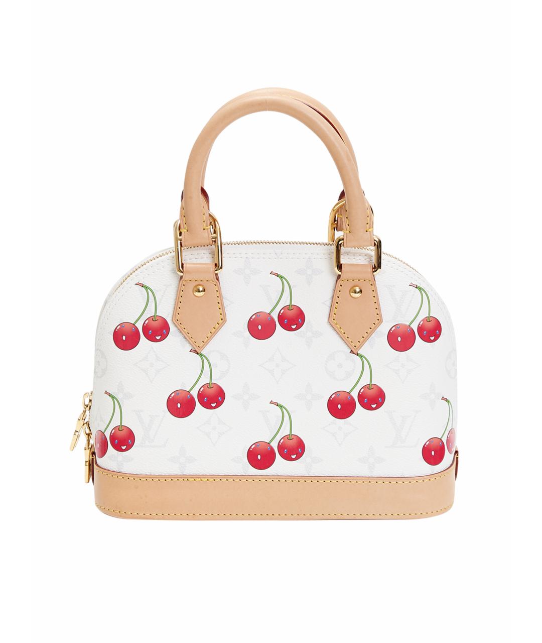 LOUIS VUITTON Белая сумка с короткими ручками из канвы, фото 1