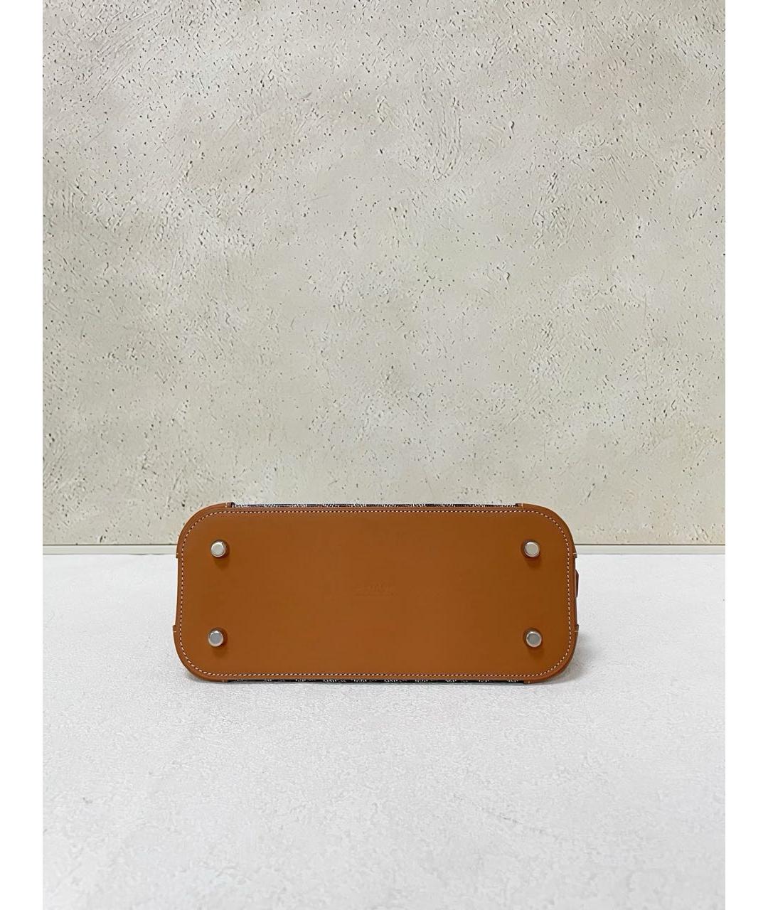 GOYARD Коричневая канва сумка с короткими ручками, фото 5