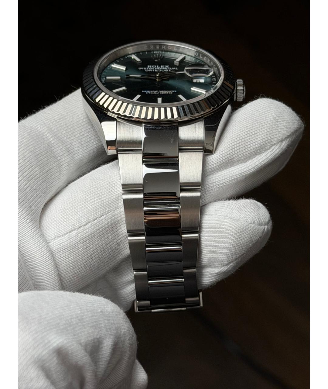 ROLEX Зеленые часы, фото 8