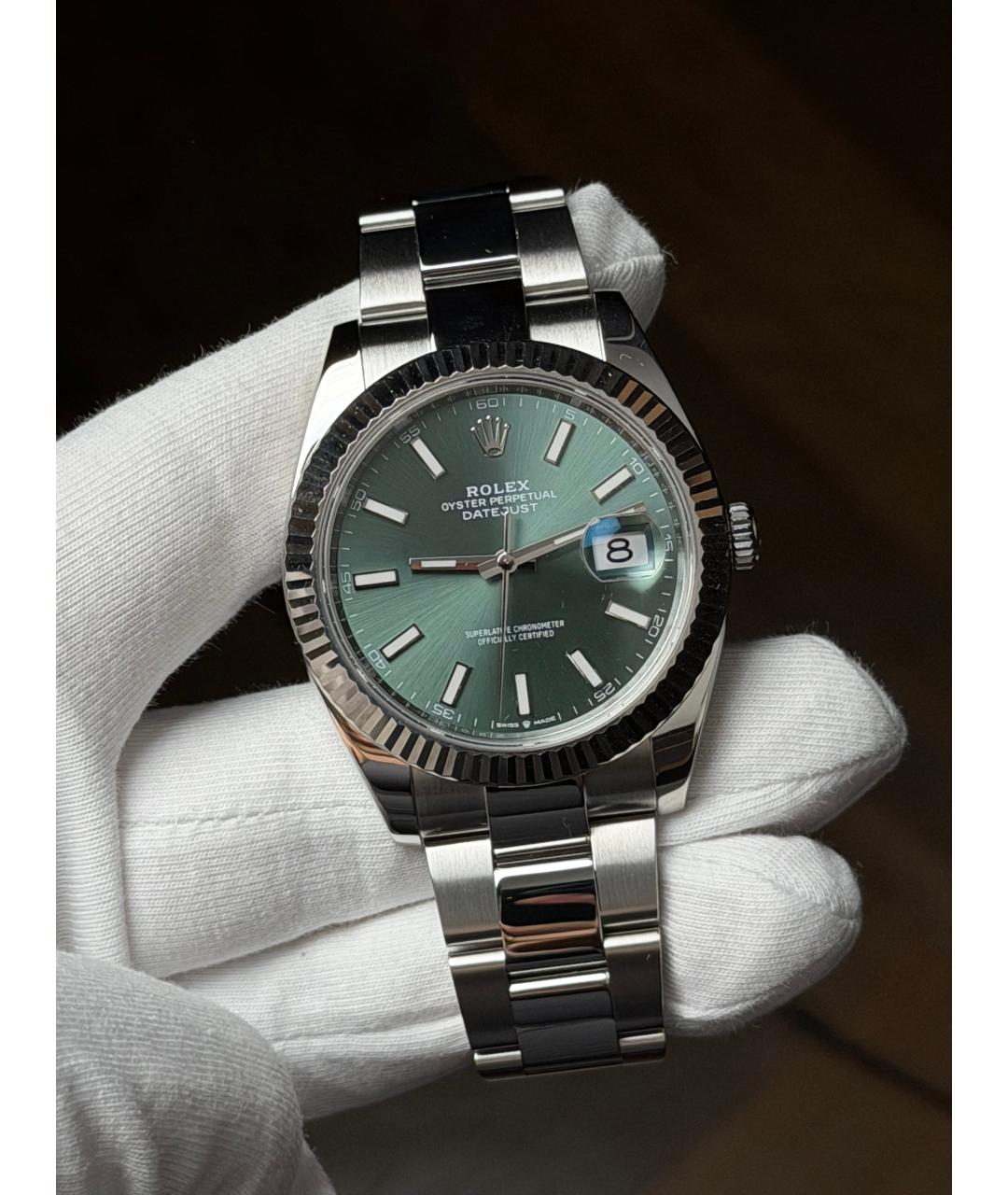 ROLEX Зеленые часы, фото 2