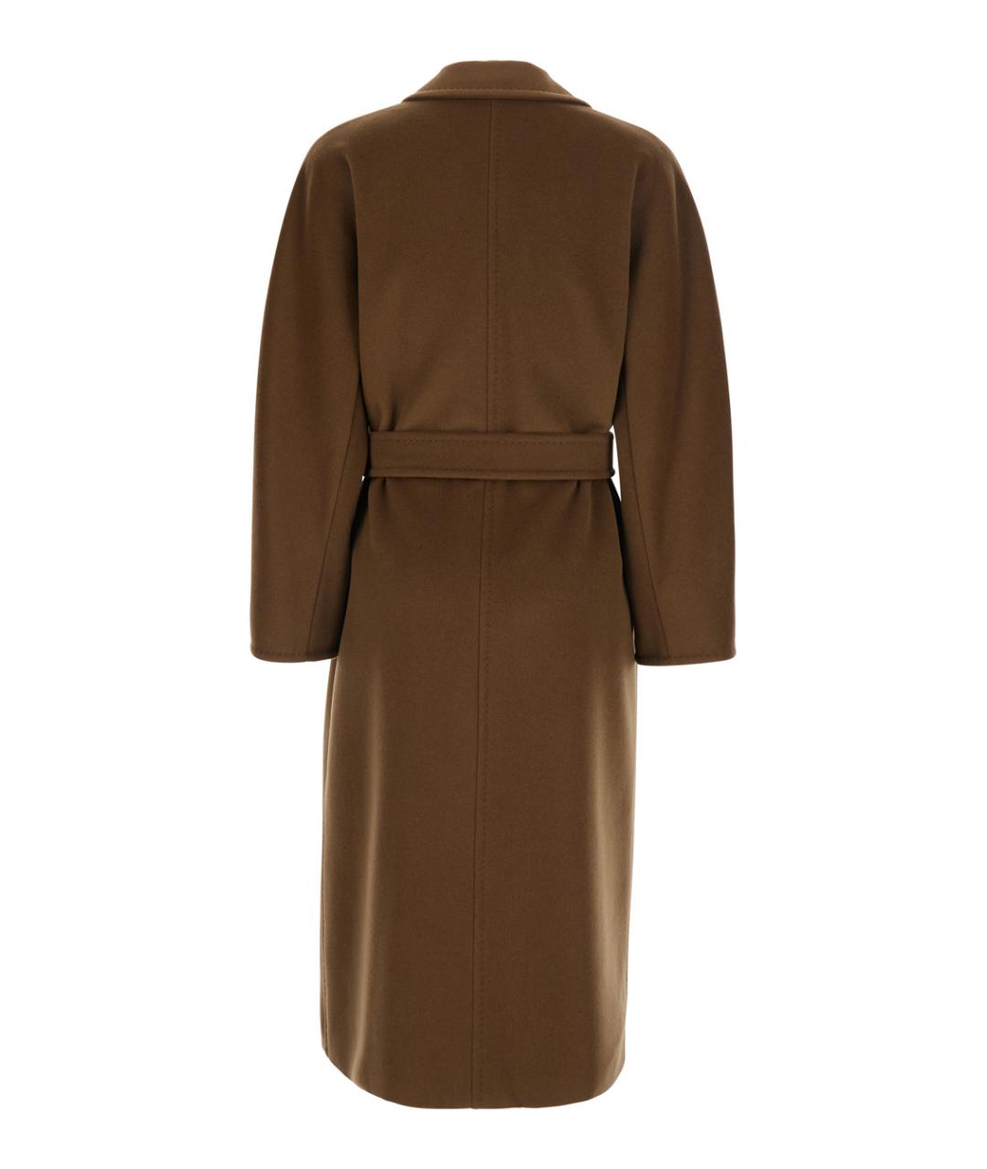 MAX MARA Коричневое шерстяное пальто, фото 2