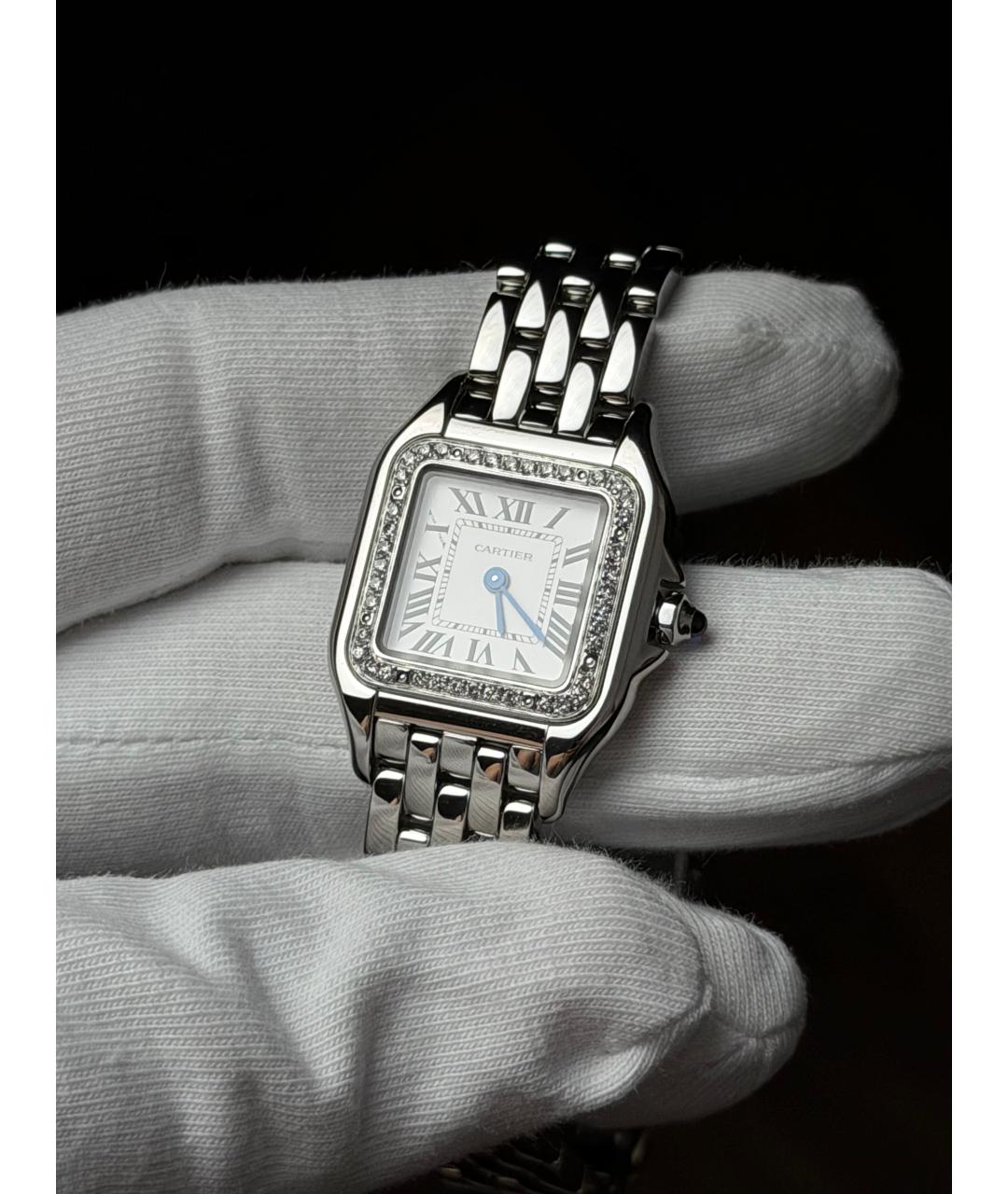 CARTIER Белые часы, фото 4