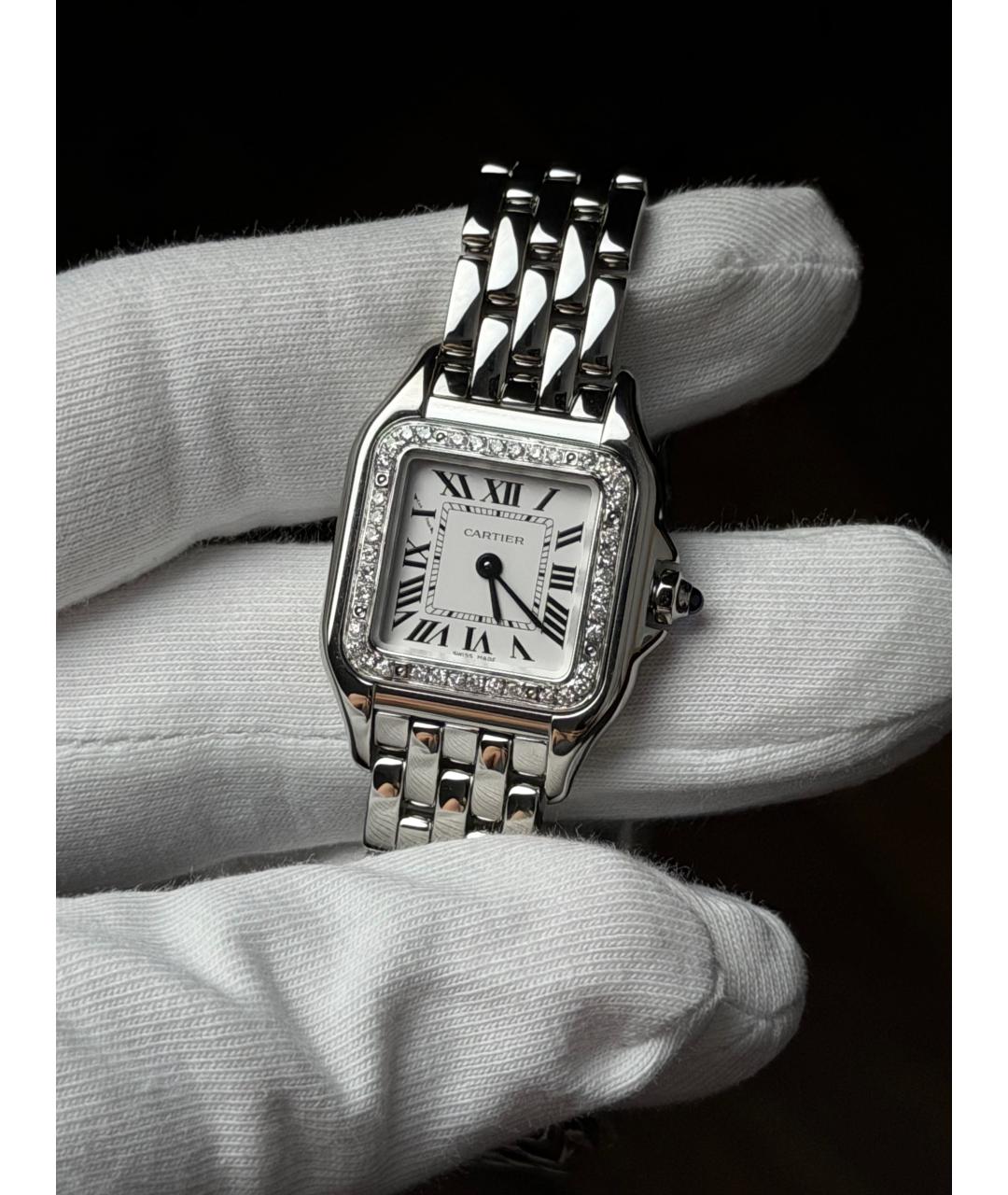 CARTIER Белые часы, фото 3