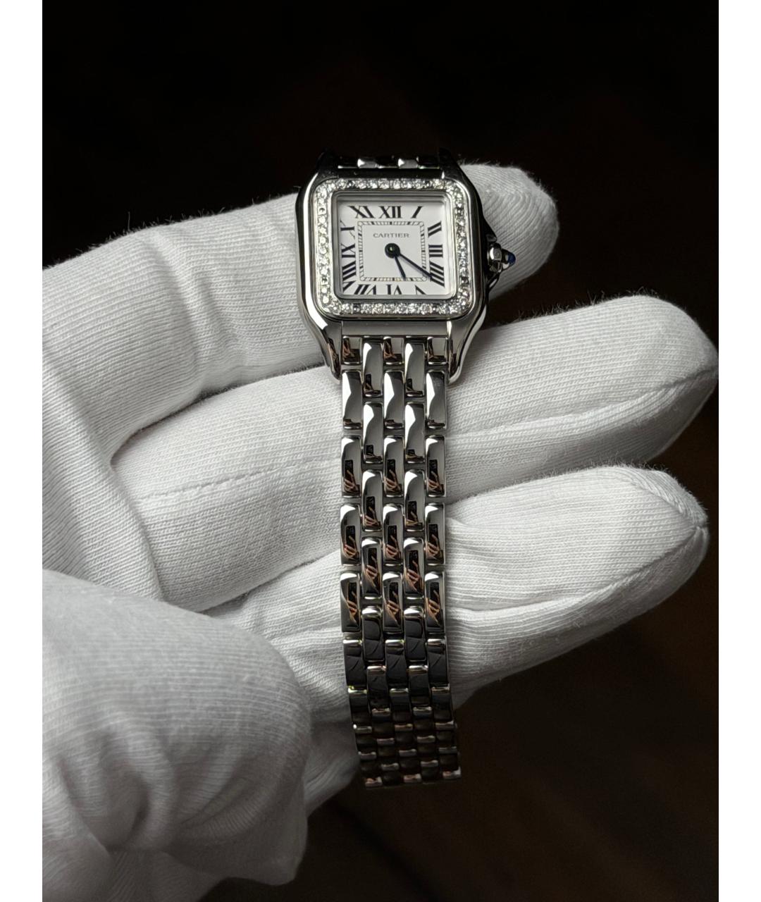 CARTIER Белые часы, фото 7