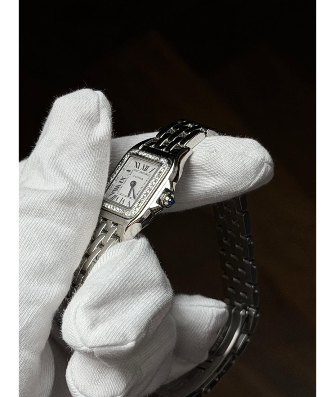 CARTIER Белые часы, фото 5
