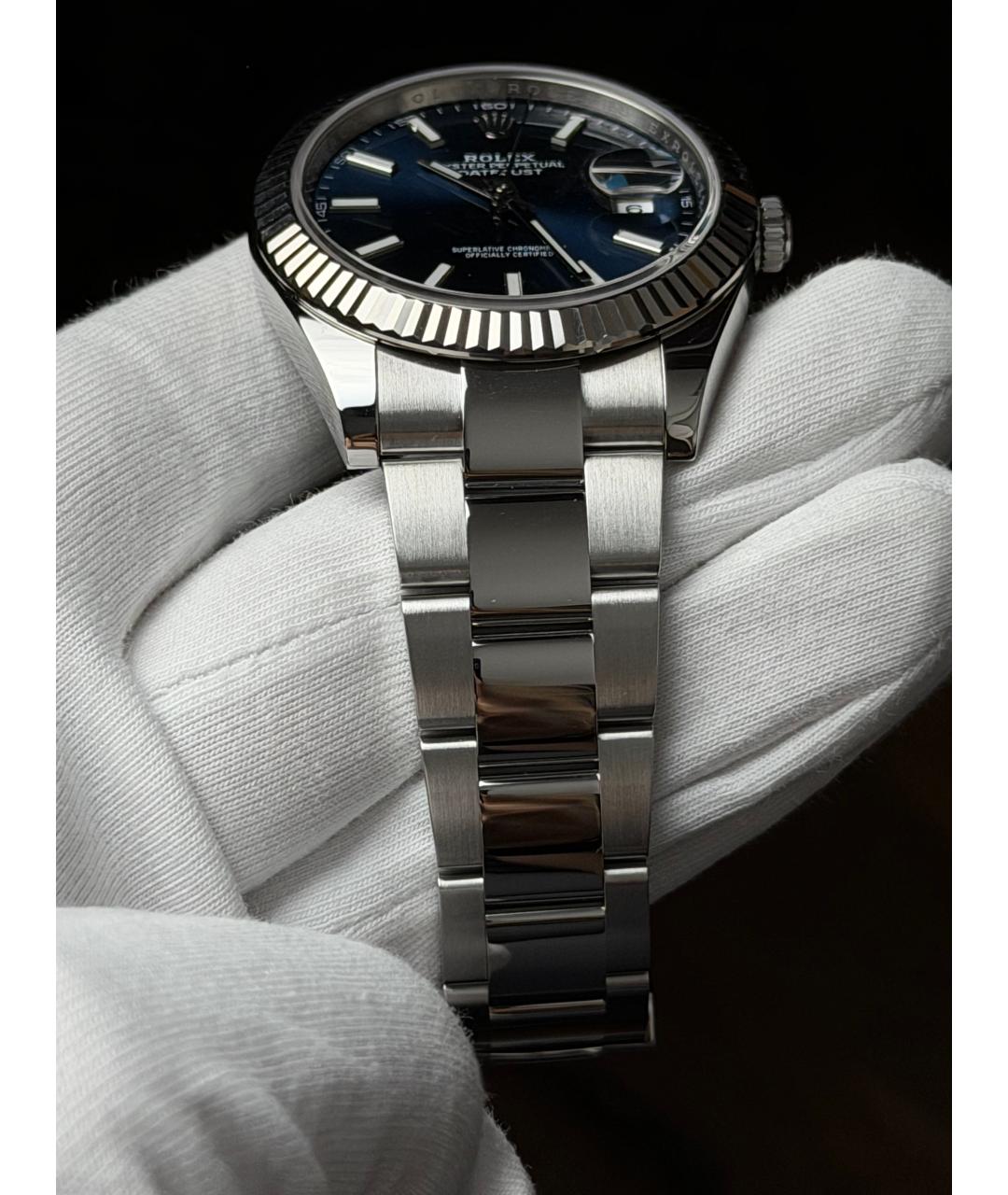 ROLEX Темно-синие часы, фото 7