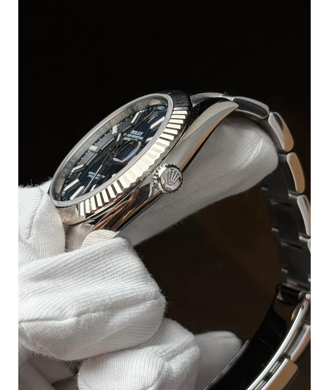 ROLEX Темно-синие часы, фото 5