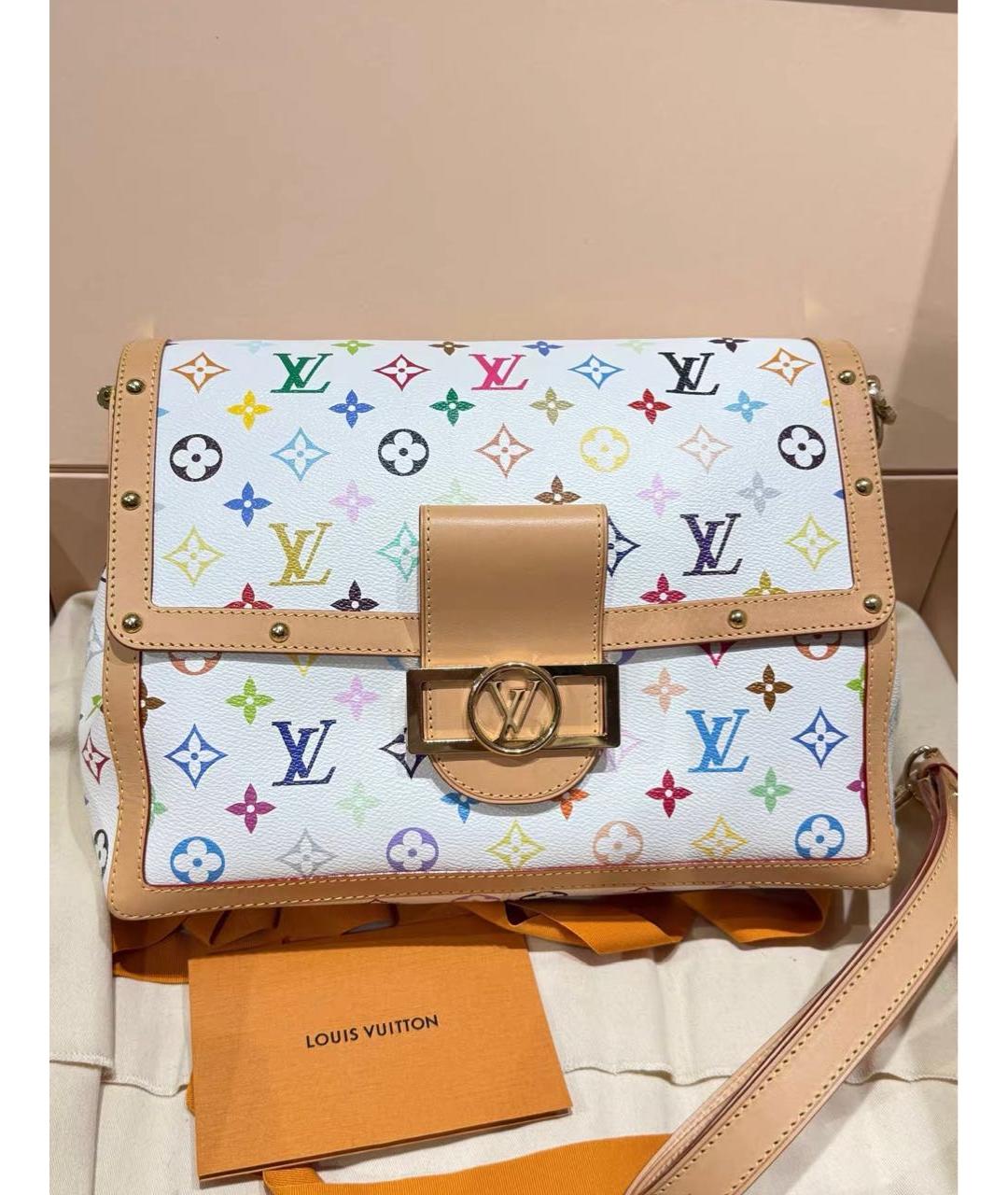LOUIS VUITTON Белая канва сумка через плечо, фото 2
