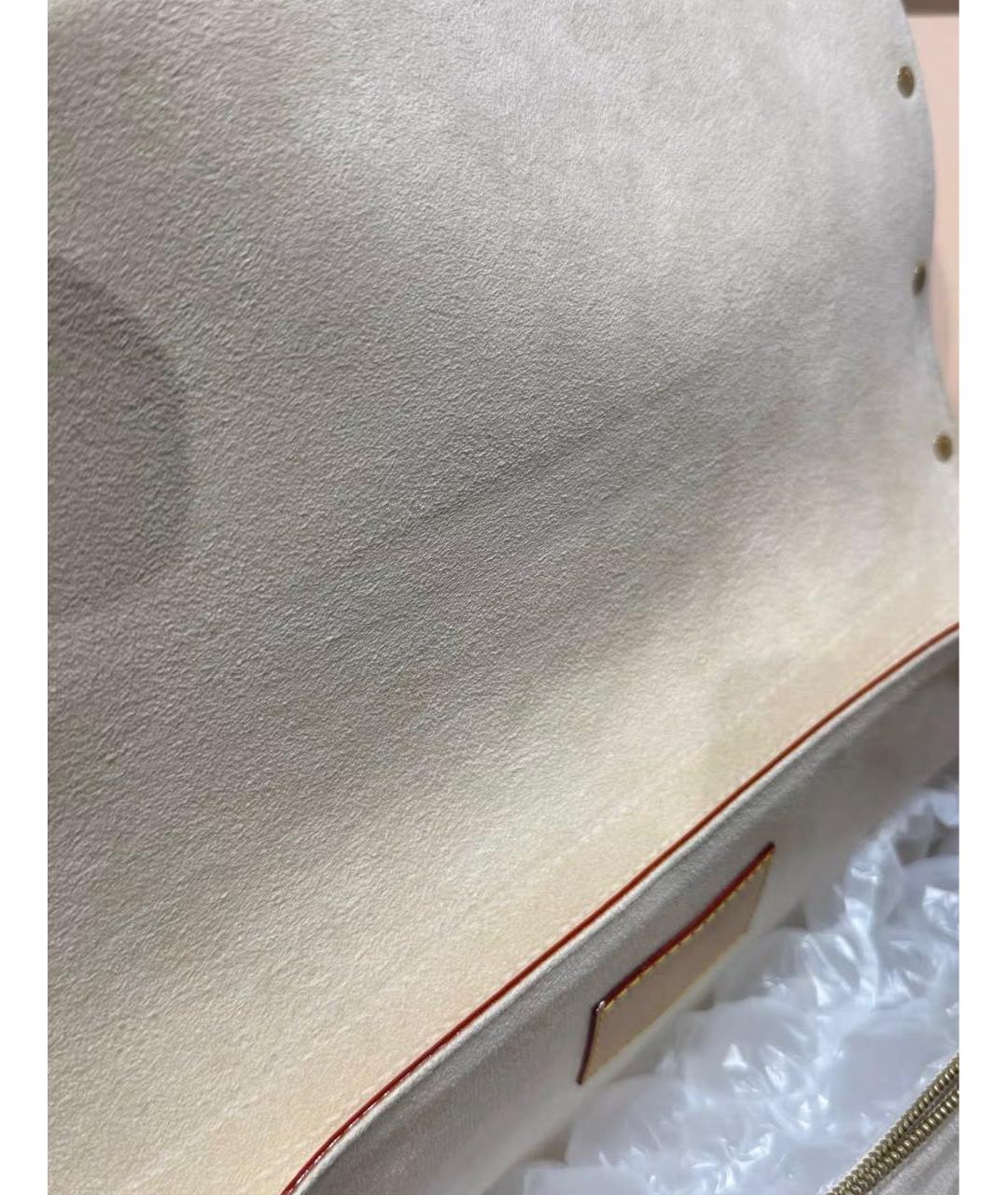LOUIS VUITTON Белая канва сумка через плечо, фото 6