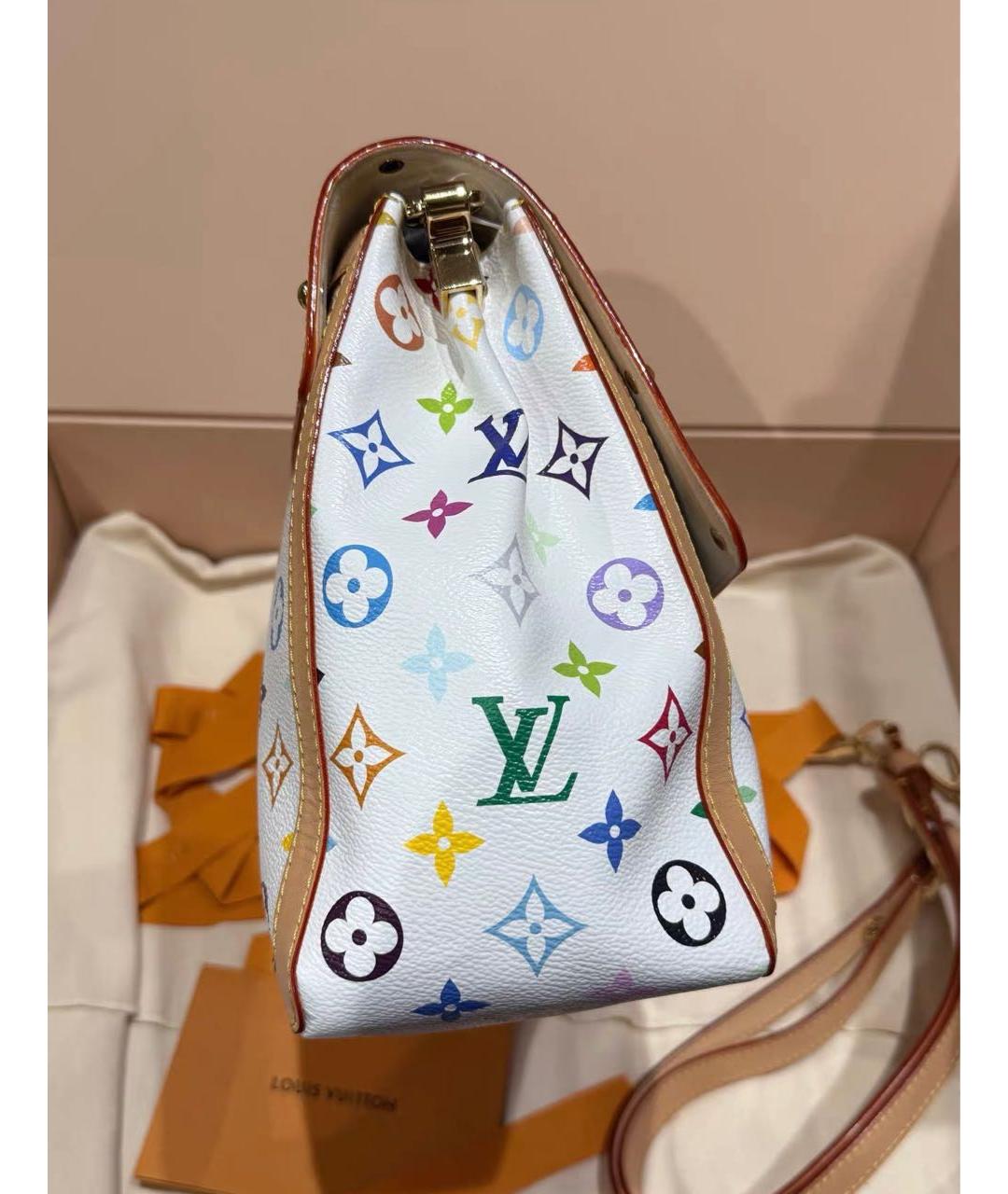LOUIS VUITTON Белая канва сумка через плечо, фото 4